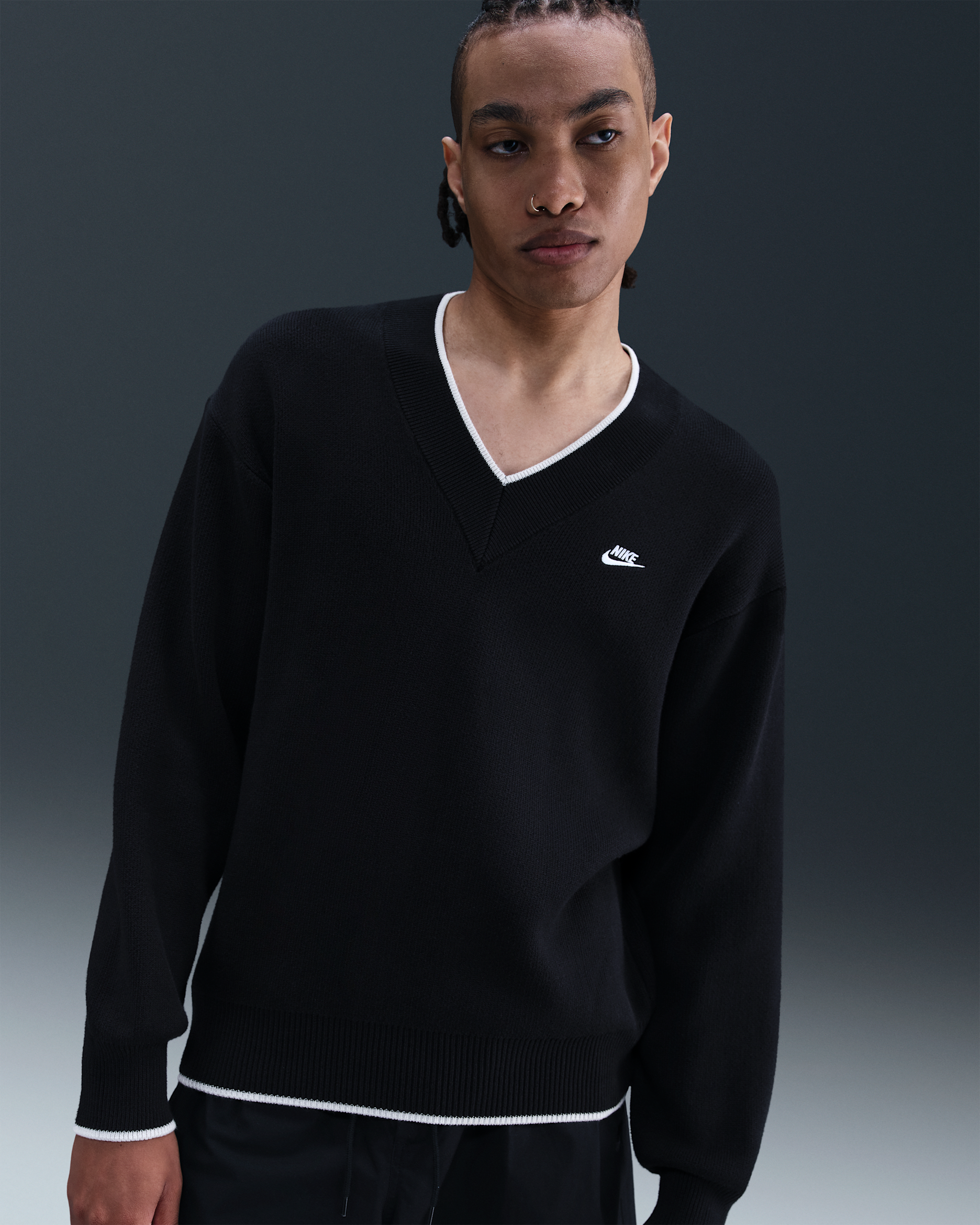 Nike Sportswear Club Men's V-Neck Sweater. Nike.com